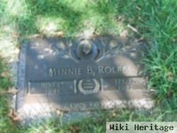 Mary Belle "minnie" Linn Rolfe