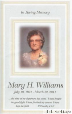 Mary Alice "sis" Hogshire Williams