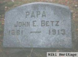 John Ellsworth Betz, Sr