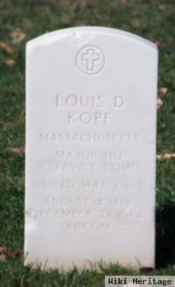 Louis D Kopf