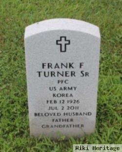 Frank F Turner, Sr