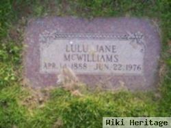 Lulu Jane Mcwilliams