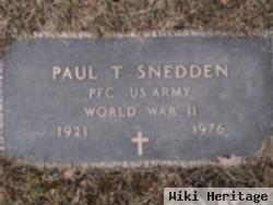 Pfc Paul T. Snedden