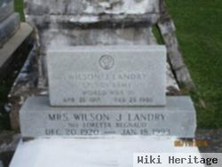 Wilson J Landry