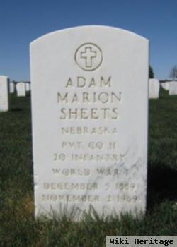 Adam Marion Sheets