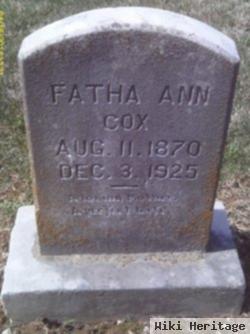 Fatha Ann Thompson Cox