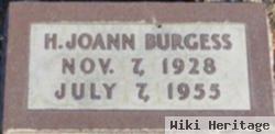 H Joann Burgess