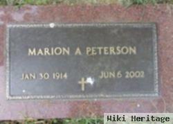 Marion A Anderson Peterson