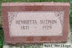 Henrietta Fleemer Houston Sutphin