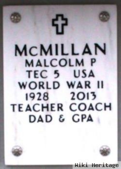 Malcolm Peter Mcmillan