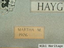 Martha M Haygood