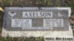 Betty Jo Johnson Axelson