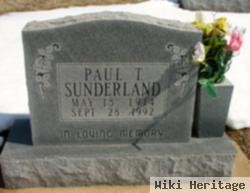 Paul T Sunderland