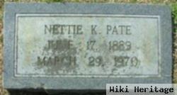 Nettie K Kelley Pate