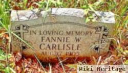 Fannie W Carlisle