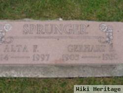 Alta F Sprunger