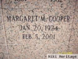 Margaret M Cooper