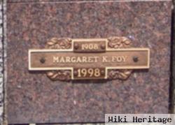 Margaret K Foy