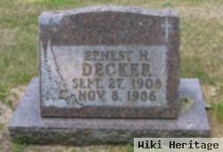 Ernest H Decker