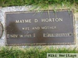 Mayme D Horton