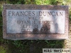 Frances Duncan Rhodes