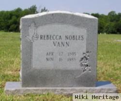 Rebecca Nobles Vann