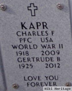 Charles F Kapr