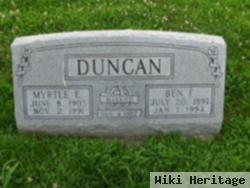 Myrtle E Duncan Duncan