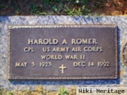 Harold A Romer