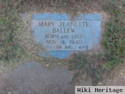 Mary Jeanette Ballew