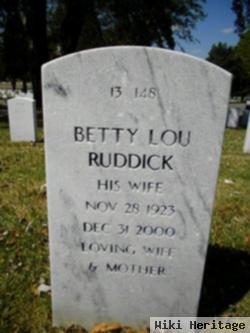 Betty Lou Ruddick