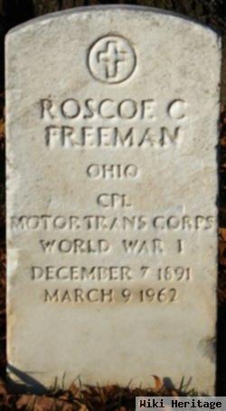 Roscoe C Freeman