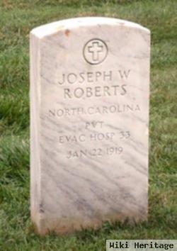 Pvt Joseph Wesley Roberts