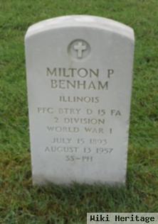 Milton P Benham