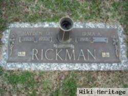 Irma A Holt Rickman