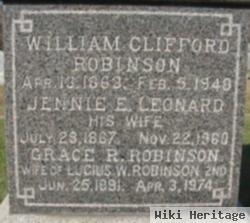 Jennie E Leonard Robinson