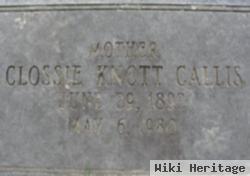 Clossie Knott Callis