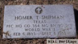 Homer T Shipman