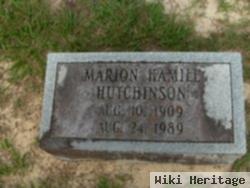 Marion Hamill Hutchinson