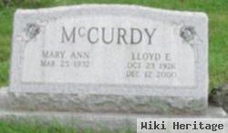 Lloyd E Mccurdy