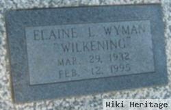 Elaine L Wilkening Wyman