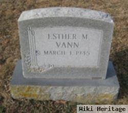 Esther M Vann