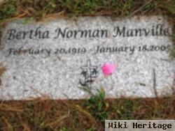 Mrs Bertha "bert" Norman Manville