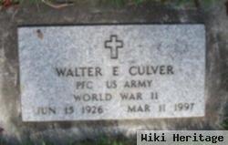 Walter E Culver