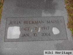 Julia Beckman Maines