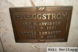 Ake Hugo Arvidson Haeggstrom