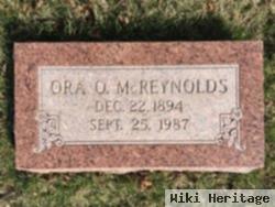 Ora O. Mcreynolds