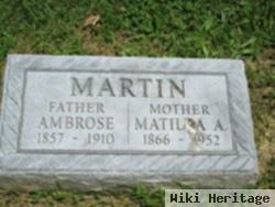 Matilda A Martin