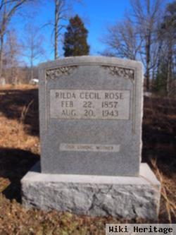 Margaret Sarilda ""rilda"" Cecil Rose