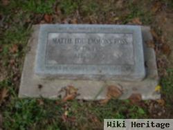 Mattie Lou Emmons Ross